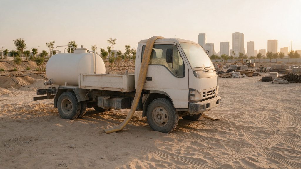 صورة توضيحية لوايت ماء في بيئة تشغيل ترابية